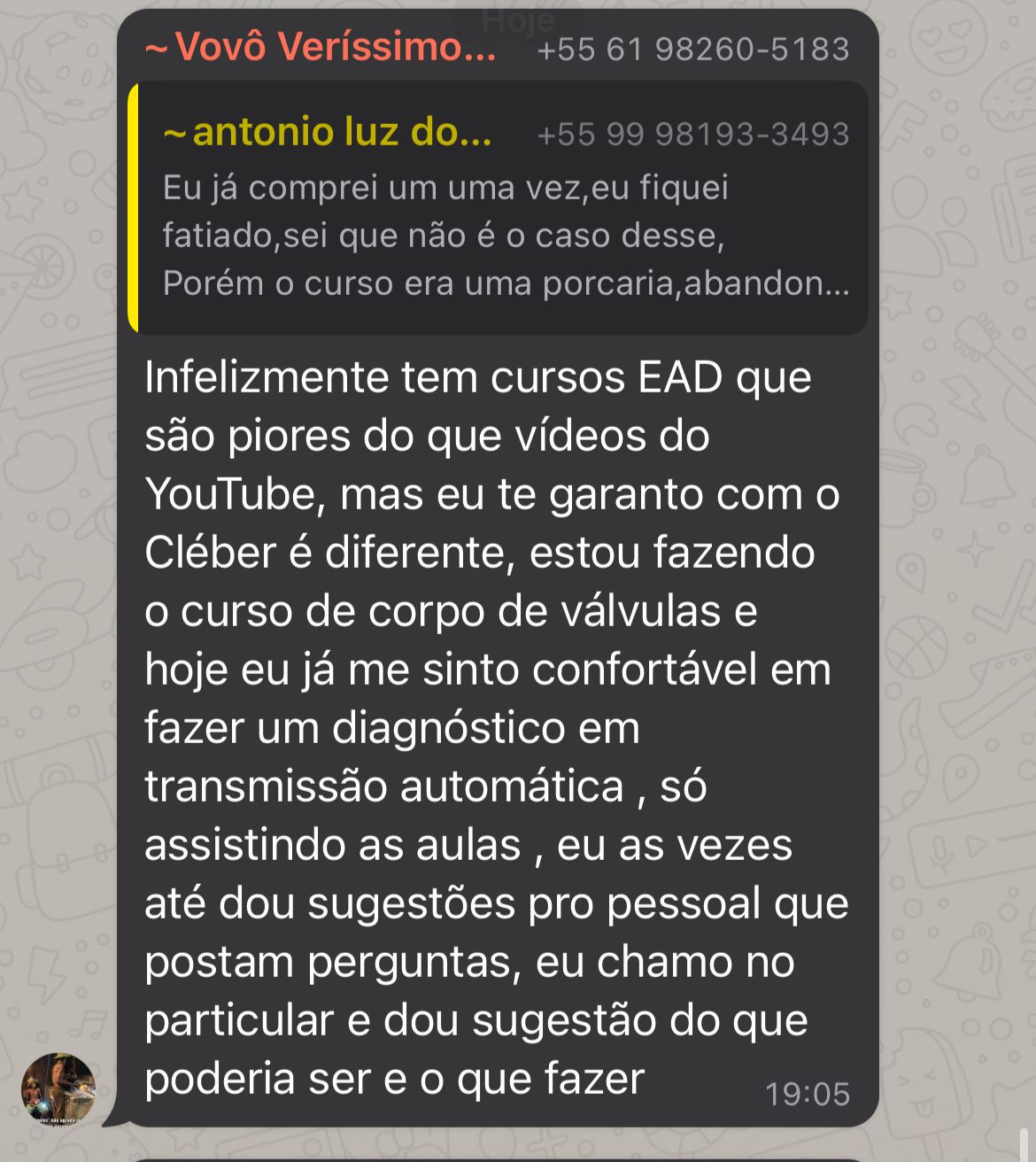 Depoimento 1